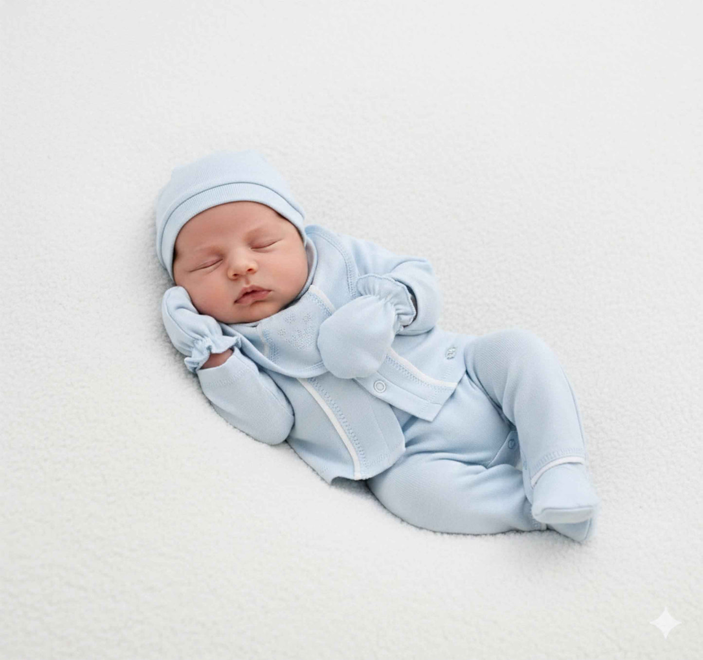 Corredino Nascita Neonato 100% cotone - 9 Pezzi