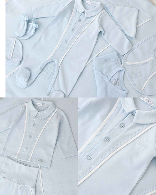 Corredino Nascita Neonato 100% cotone - 9 Pezzi