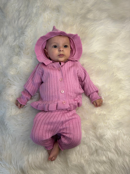 Coordinato composto da tre pezzi in cotone leggero