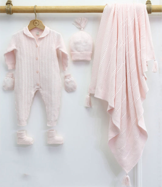 Corredino Nascita Neonata 5 Pezzi 100% Cotone