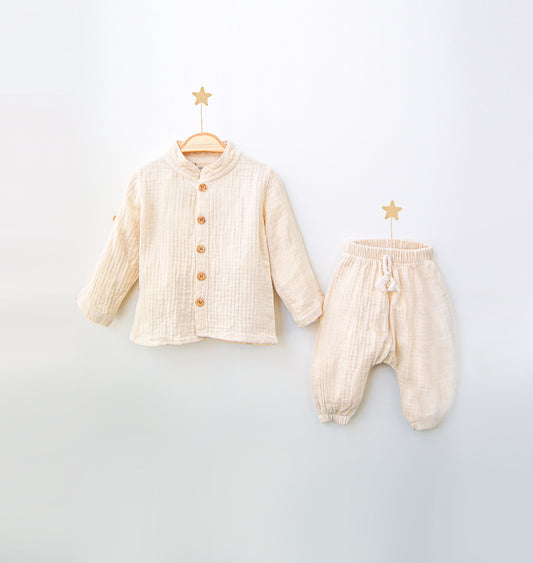 Completo in Mussola di Cotone – 2 Pezzi Unisex