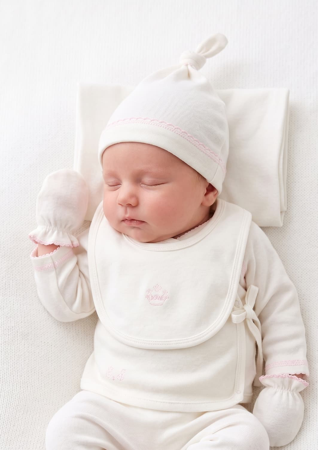Corredino nascita neonata 6 pezzi 100% cotone
