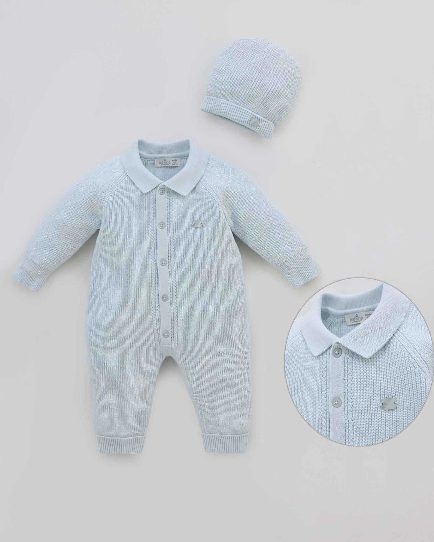 Tutina con cappellino coordinato 100% cotone