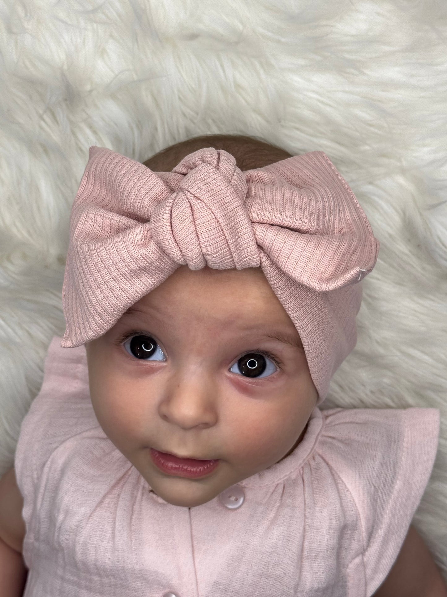 Fascia capelli nodo regolabile 100% cotone – Stile per la tua bambina