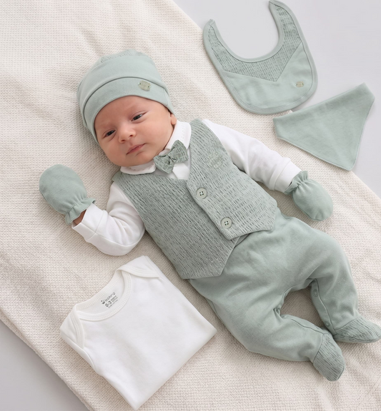 Corredino Nascita Neonato 9 Pezzi 100% Caldo Cotone