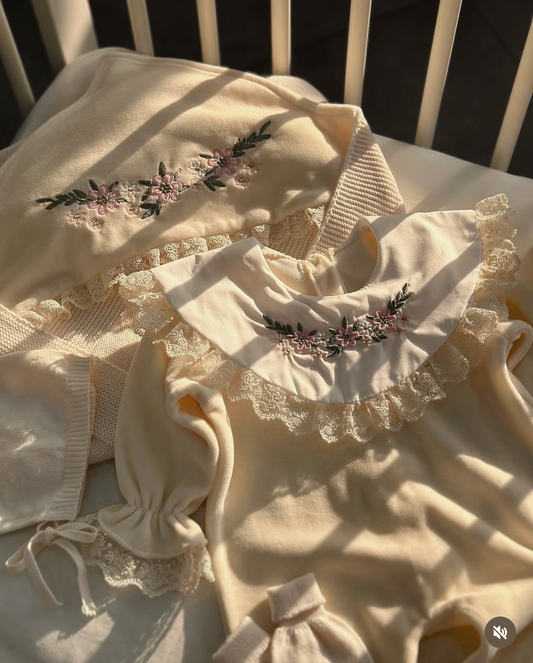 Corredino Nascita Neonata 5 Pezzi 100% Cotone