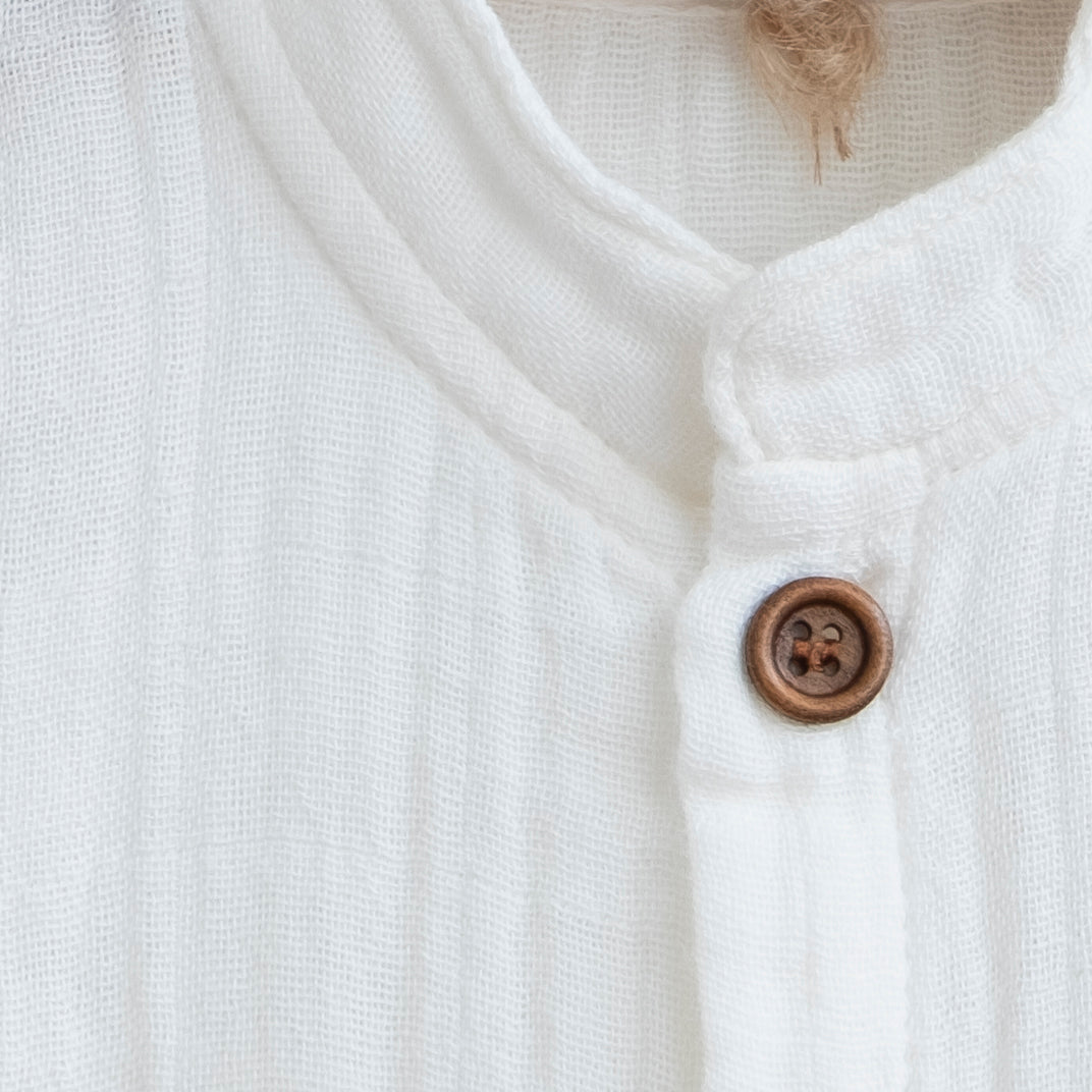 Tutina unisex in mussola di cotone