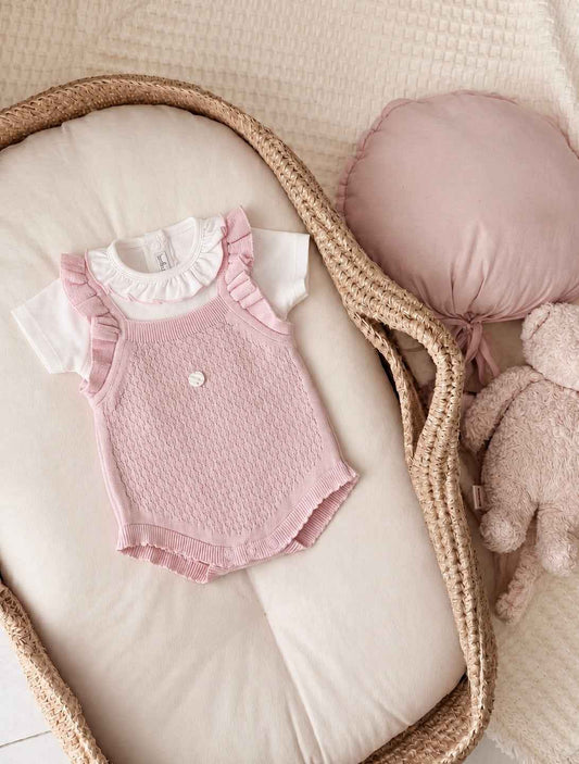 Pagliaccetto Neonata 3 Pezzi 100% Cotone