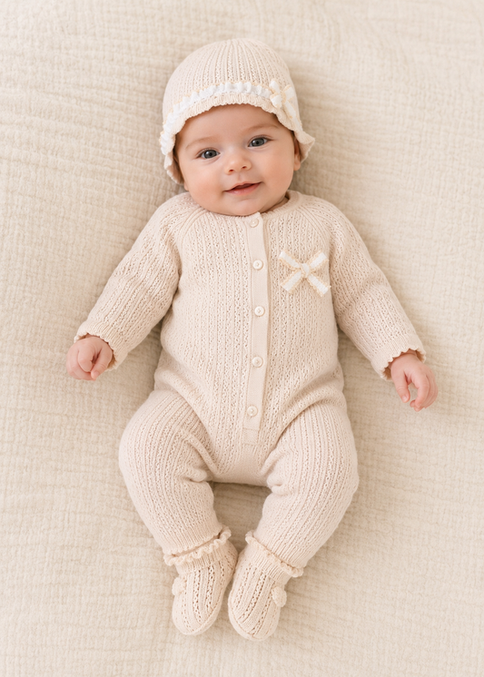 Corredino Nascita Neonata 7 Pezzi 100% Cotone