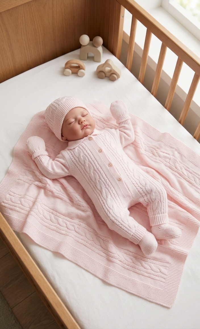 Corredino Nascita Neonata 5 Pezzi 100% Cotone