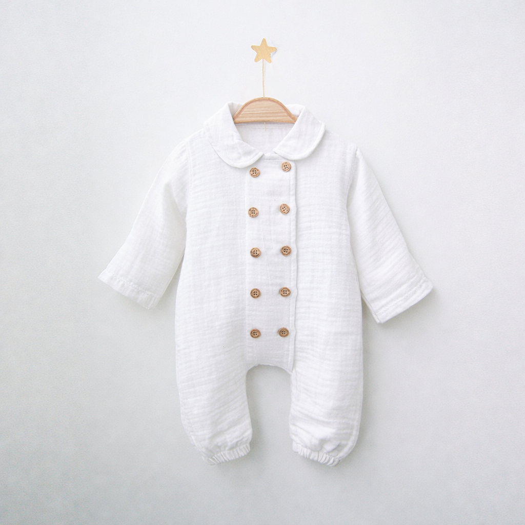 Tutina in mussola di cotone unisex - MiniMe- color