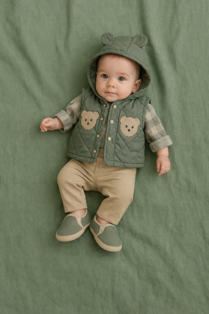 Completo neonato 3 pezzi + scarpette