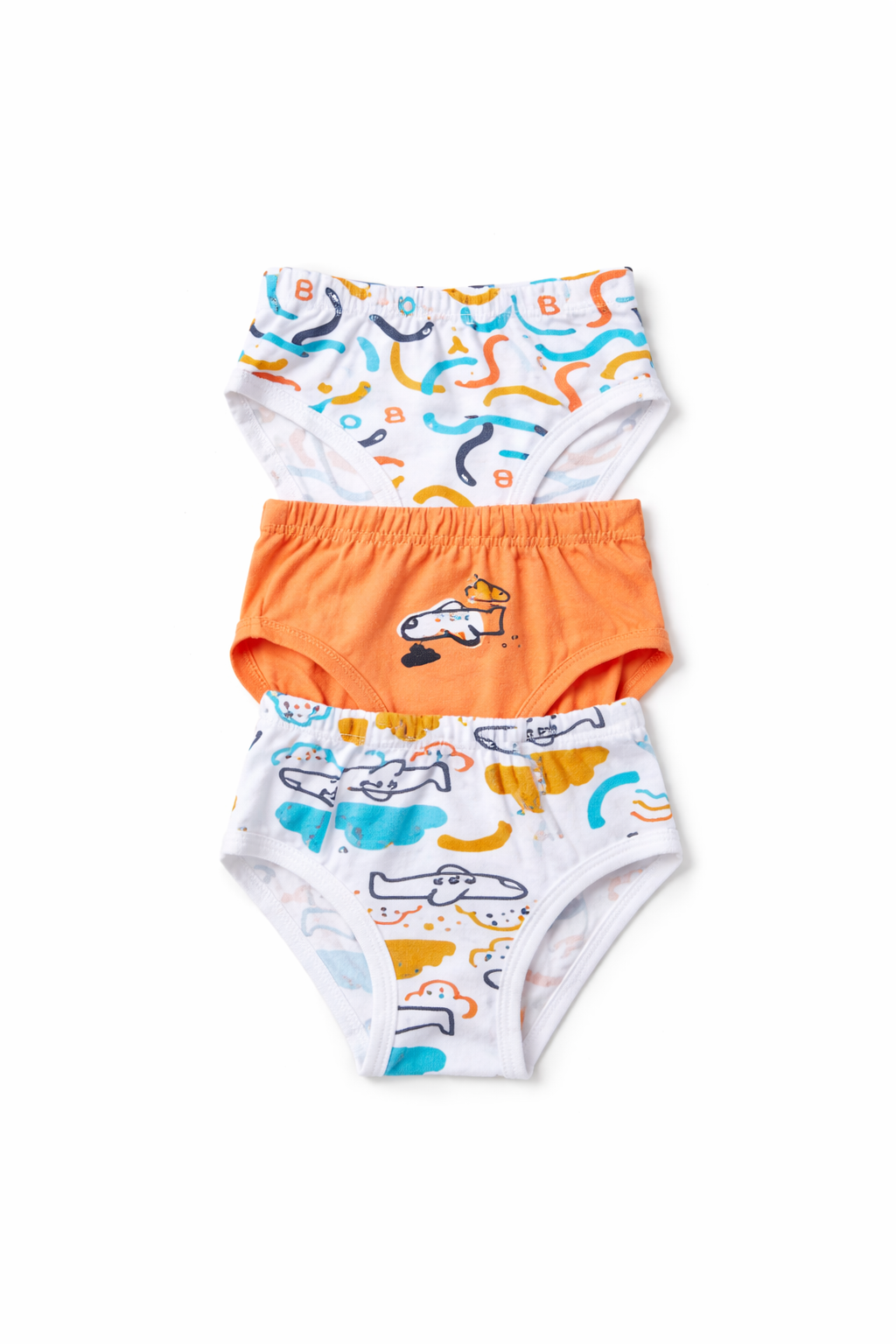Slip bambino in cotone – Pack da 3 – Fantasia colorata - MiniMe- color