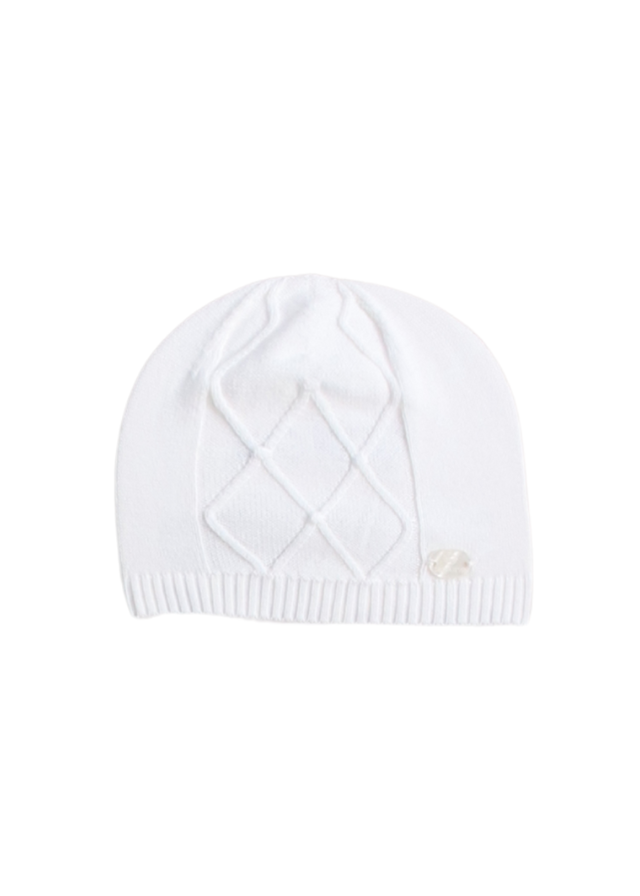 White Knit Baby Romper - Elegance and Sweetness for Your Little One