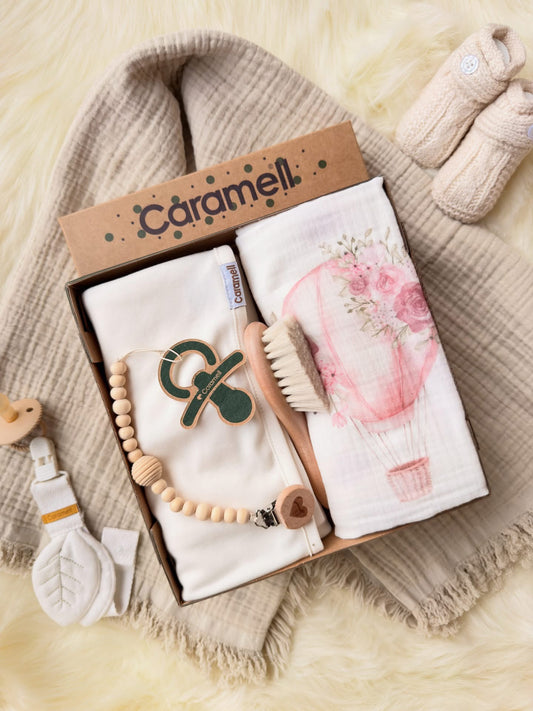 Set Di Copertine Mussola + Spazzola + Catenella Ciuccio