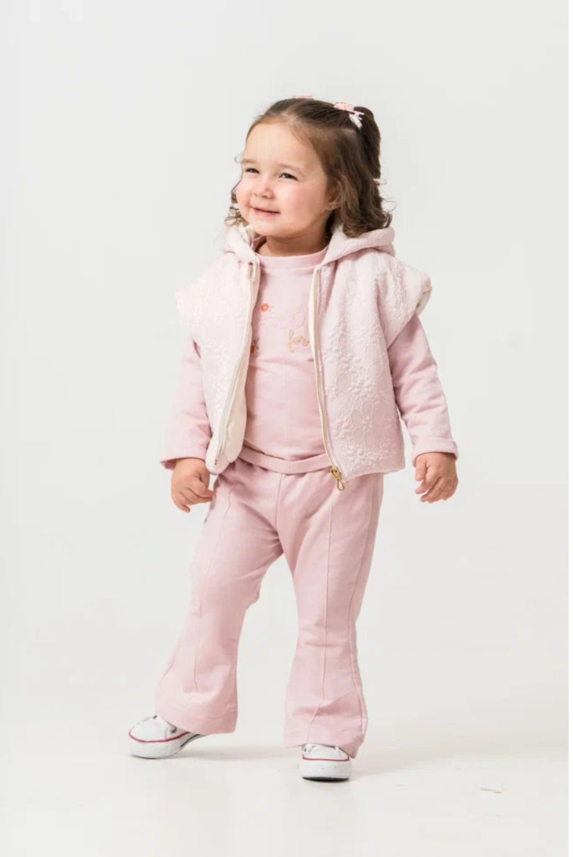 Completo bimba 3 pezzi con gilet imbottito