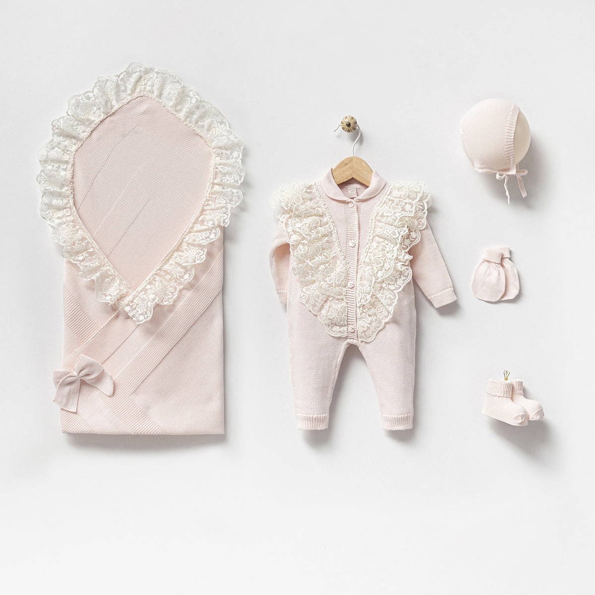 Corredino Nascita 5 Pezzi Neonata 100% Cotone