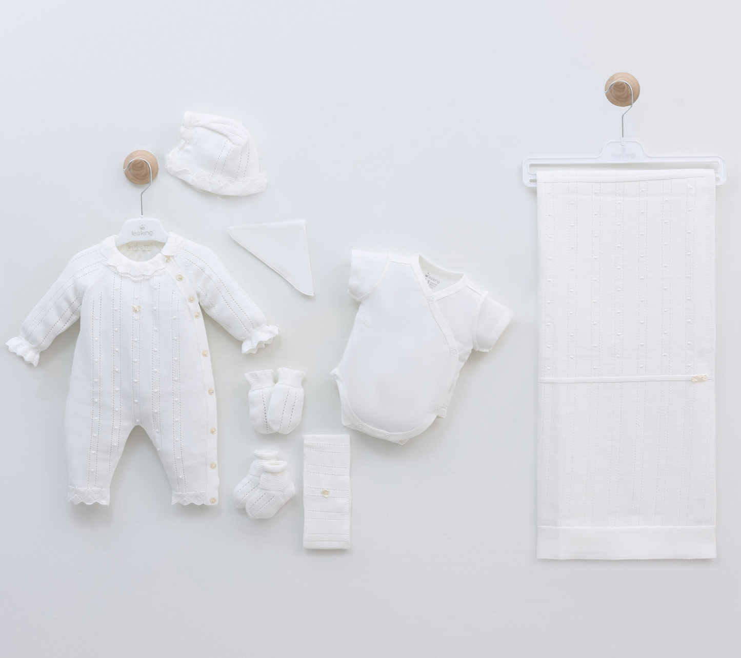 Corredino Nascita Neonata 8 Pezzi 100% Cotone
