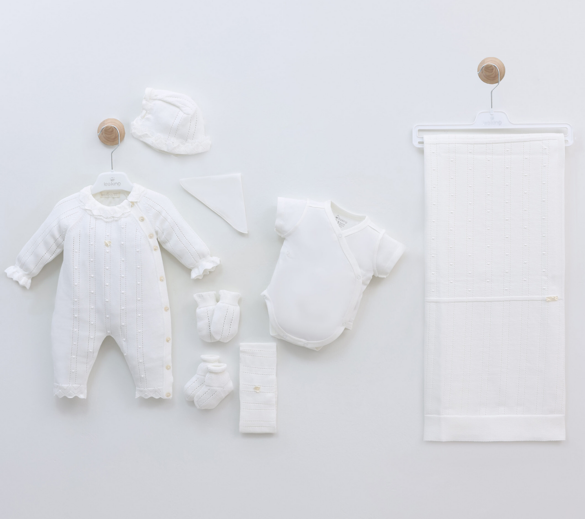 Corredino Nascita Neonata 8 Pezzi 100% Cotone
