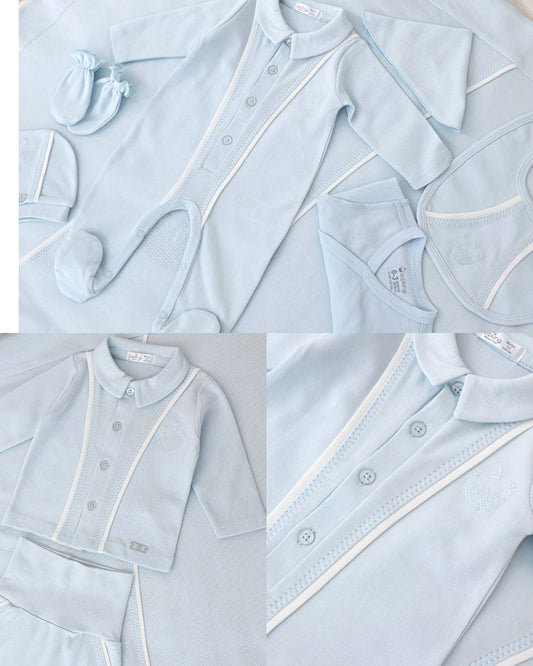 Corredino Nascita Neonato 100% cotone - 9 Pezzi