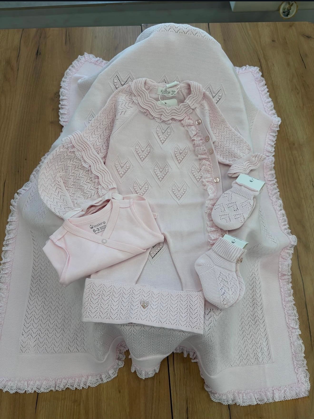 Corredino Nascita Neonata 8 Pezzi 100% Cotone