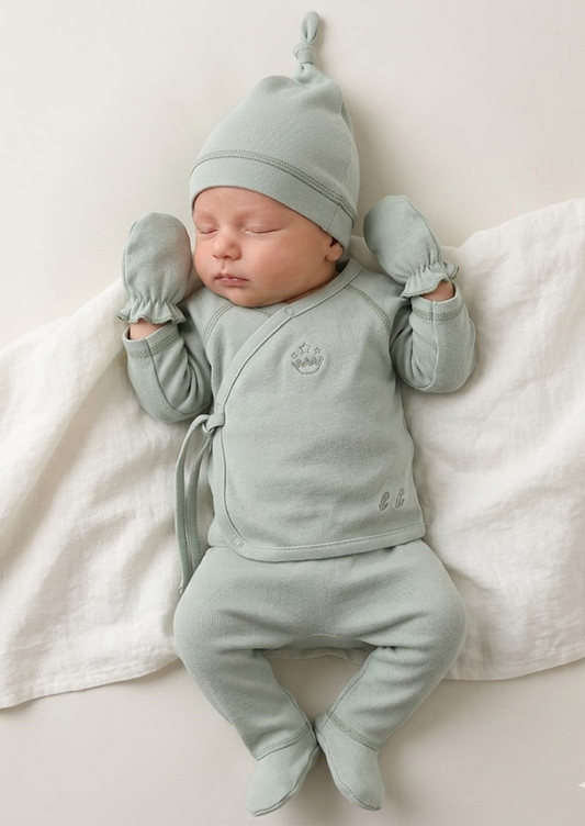 Corredino nascita neonato 6 pezzi 100% cotone