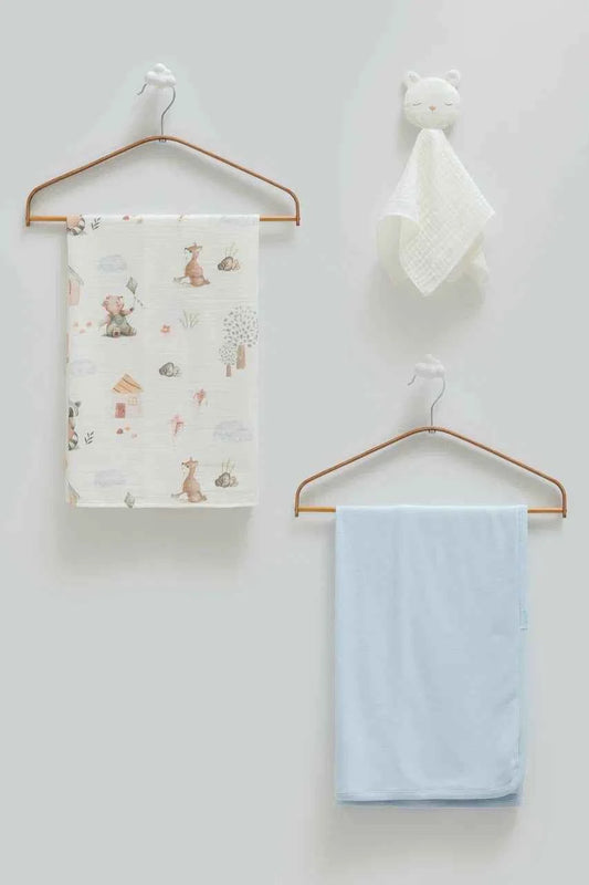 Set di Coperte/Mussole + Doudou Peluche