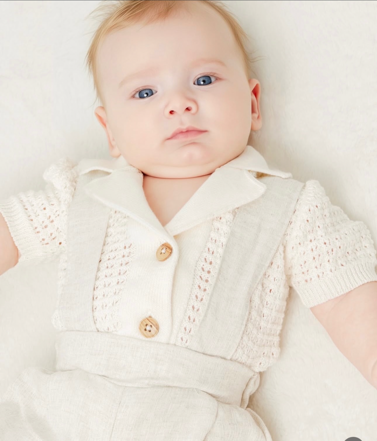 Completo Elegante Neonato 100% Cotone