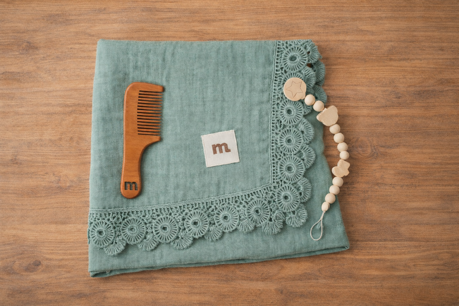 Mussola, pettine e portaciuccio - MiniMe- color