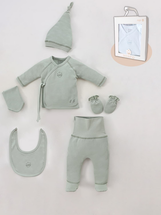 Corredino nascita neonato 6 pezzi 100% cotone