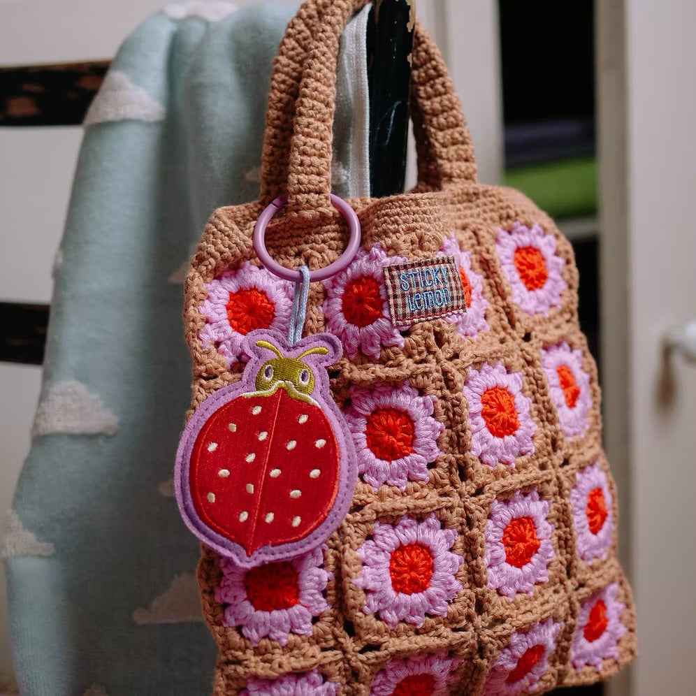Borsa All’Uncinetto Floreale per Donna e Bambina