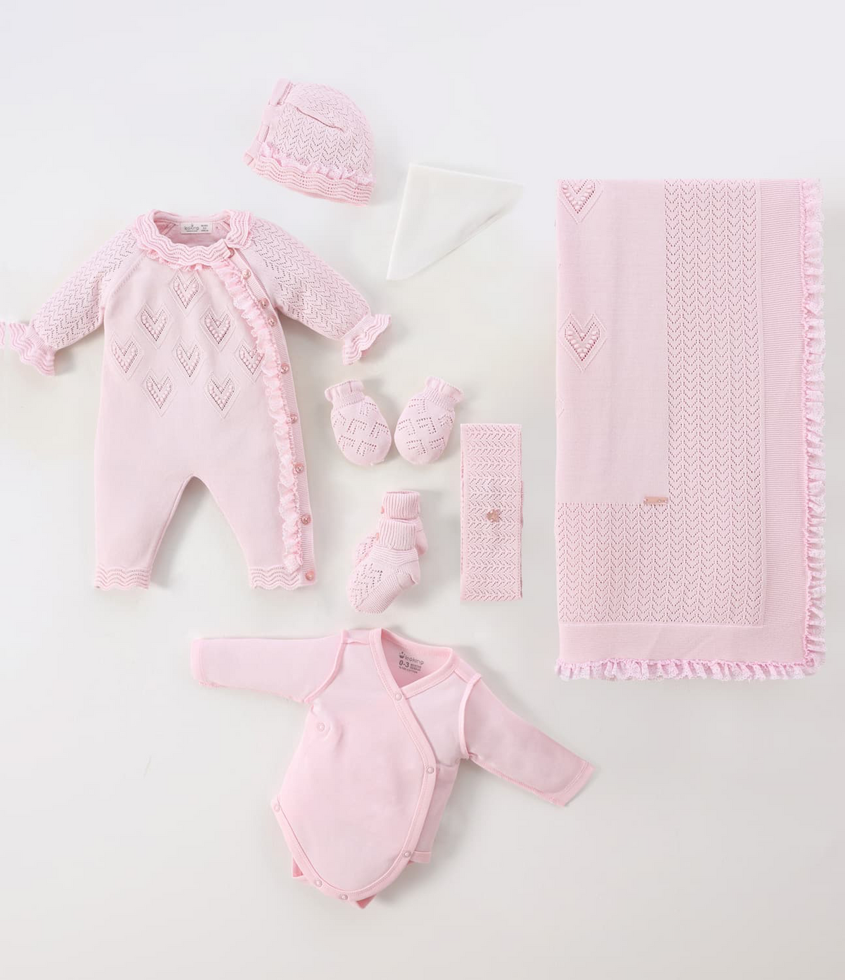 Corredino Nascita Neonata 8 Pezzi 100% Cotone