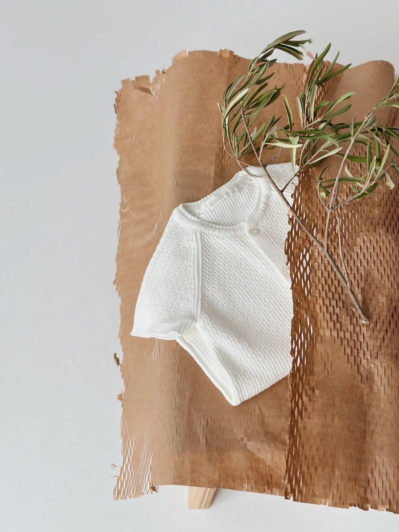 Summer cotton knitted baby romper