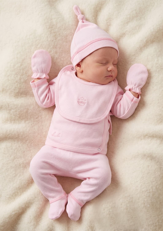 Corredino nascita neonata 6 pezzi 100% cotone