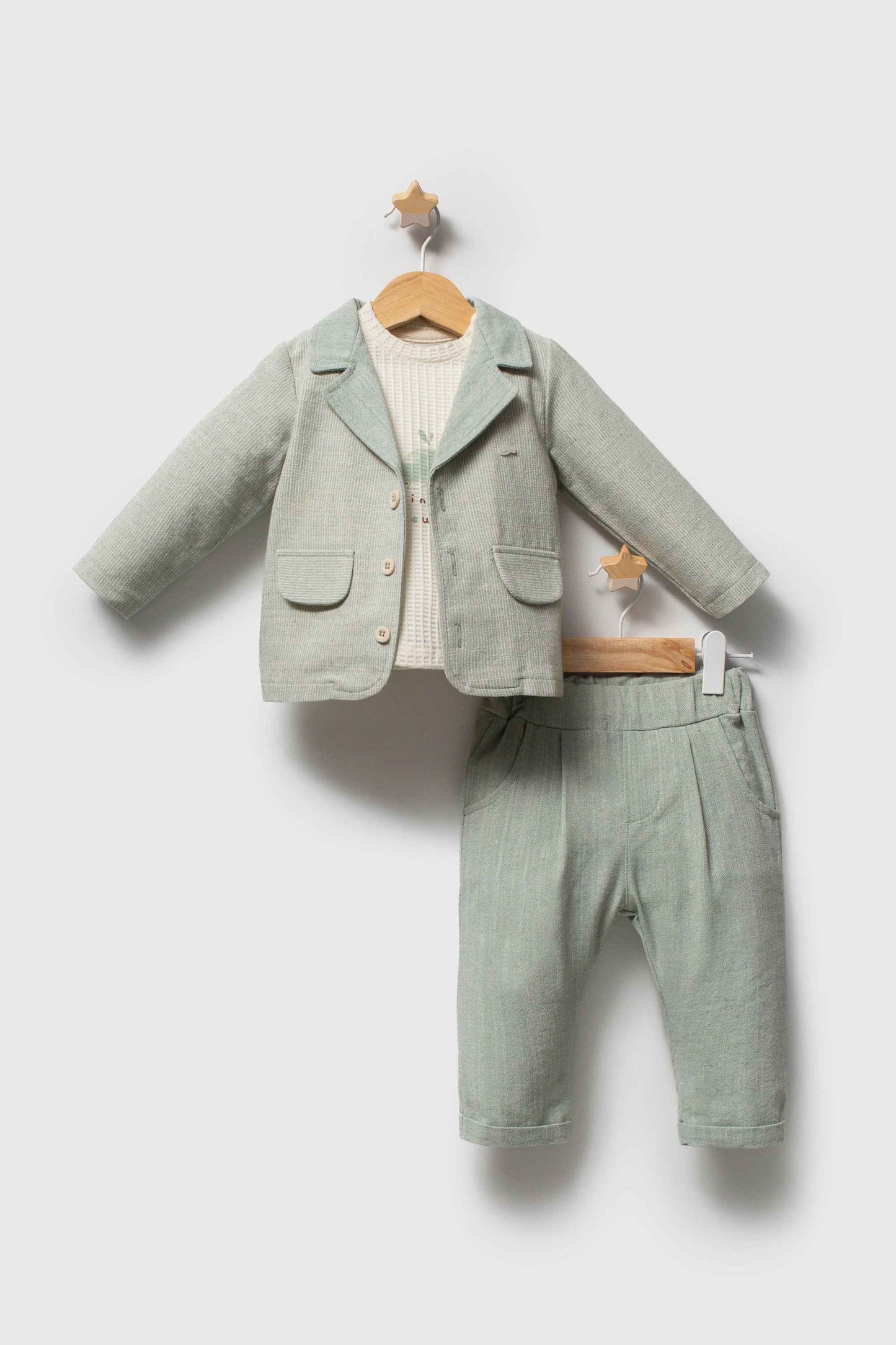 Completo neonato 3 pezzi 100% cotone