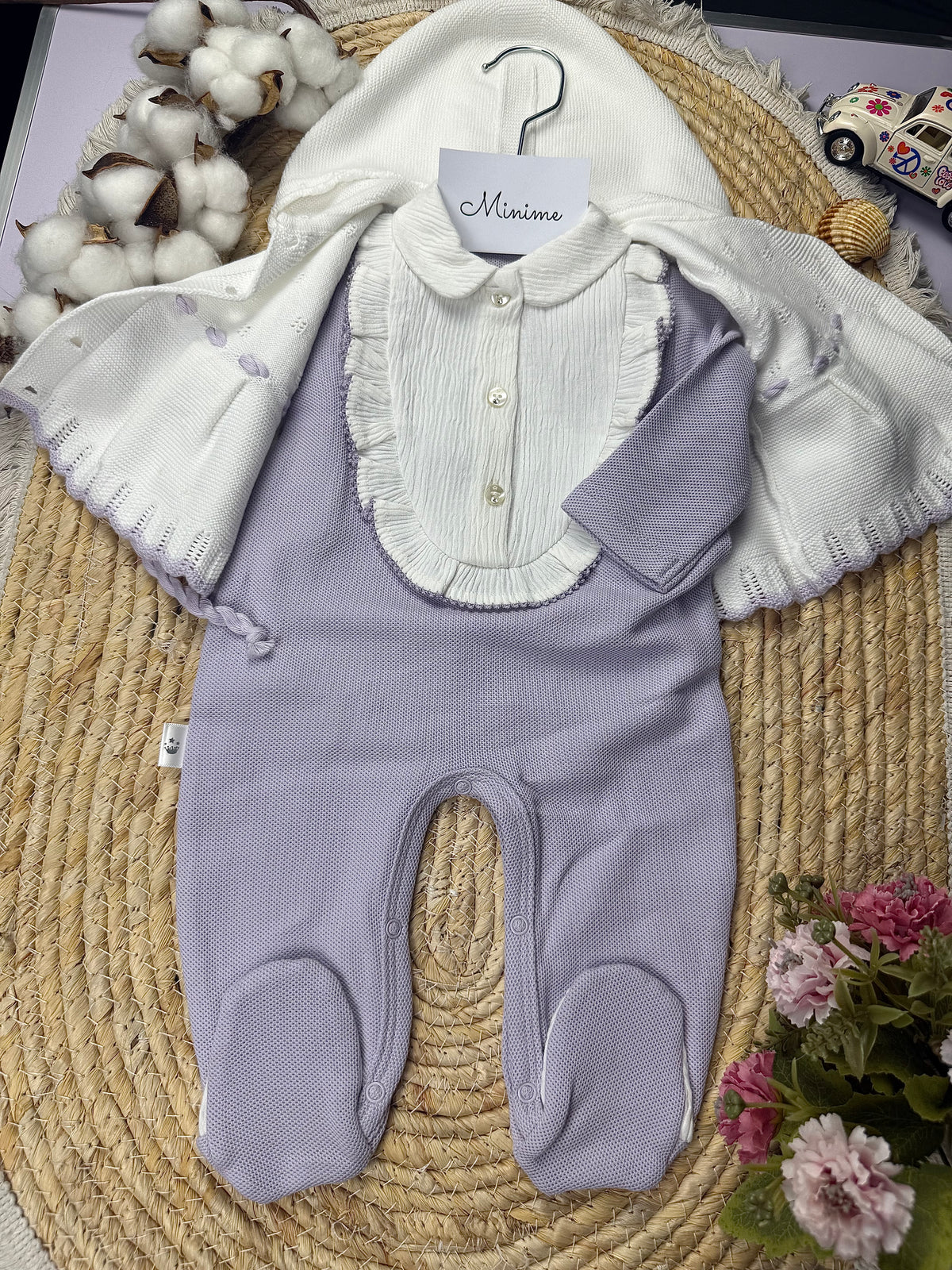Tutina Con Giacchetto Coordinato 100% Cotone