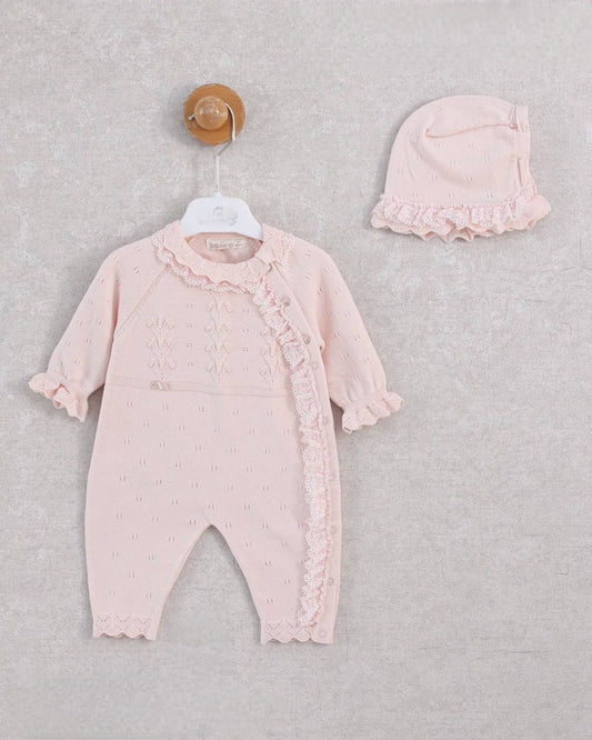 Set Tutina e cappellino con Dettagli in Pizzo