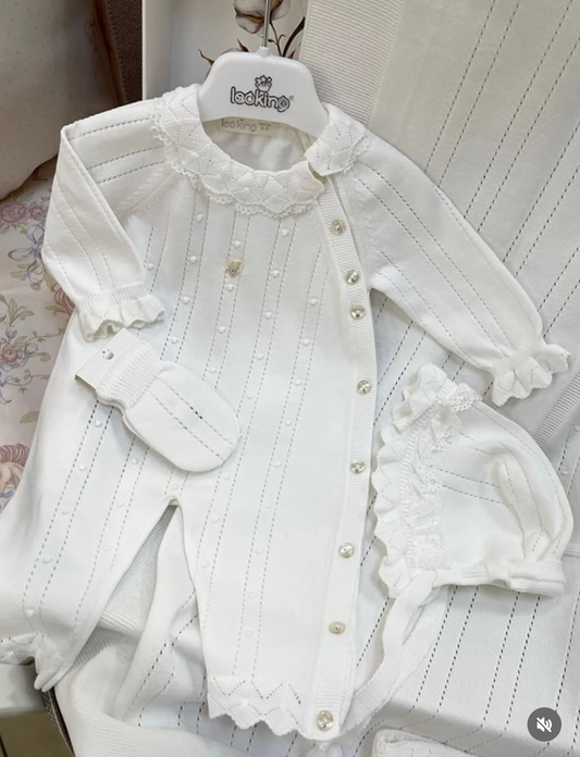 Corredino Nascita Neonata 8 Pezzi 100% Cotone