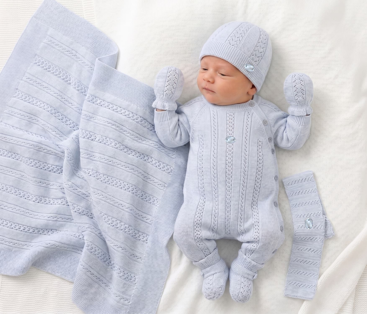Corredino Nascita Neonato 8 Pezzi 100% Caldo Cotone