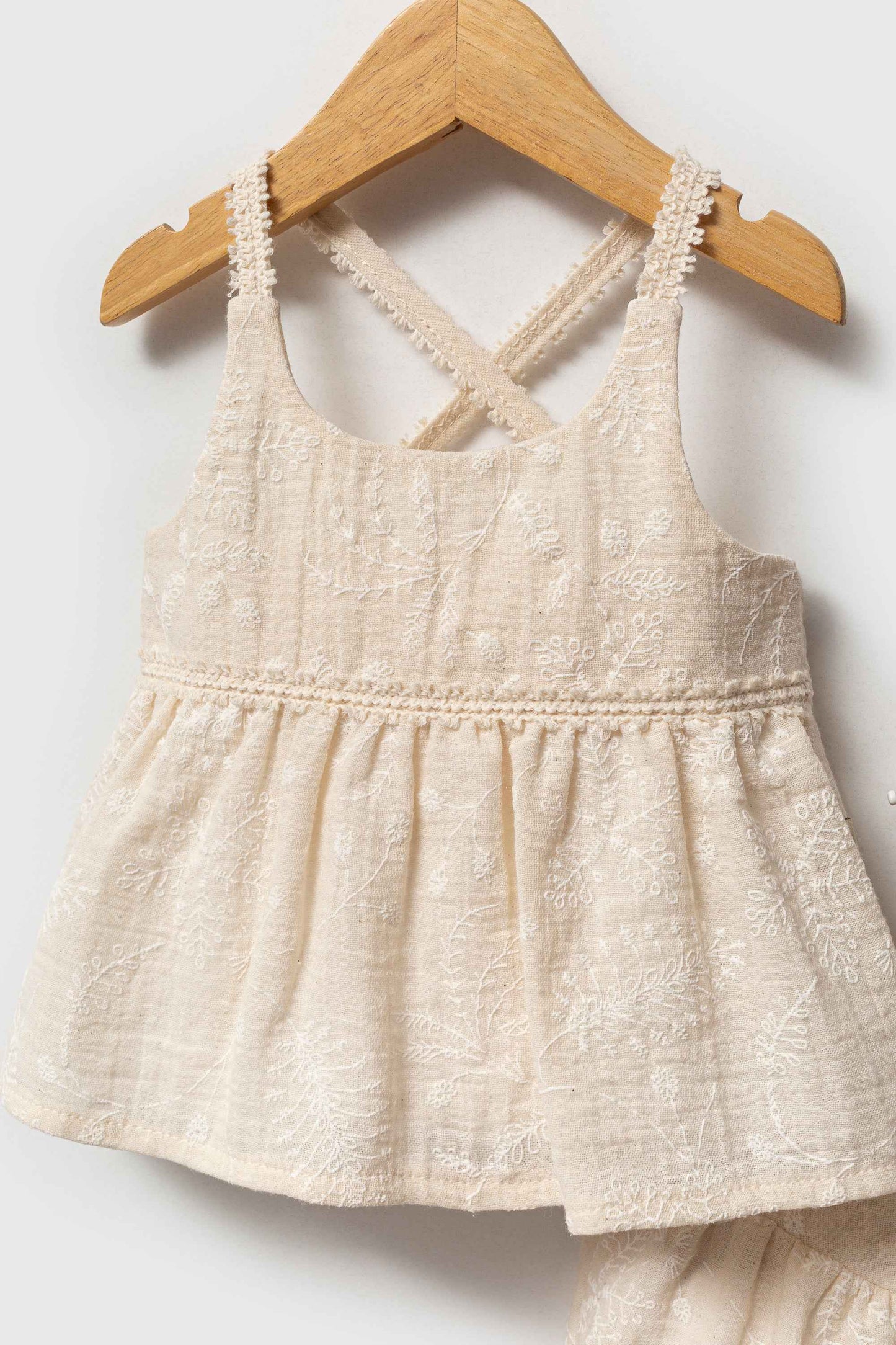 Completo estivo neonata 100% cotone- Top+ Shorts