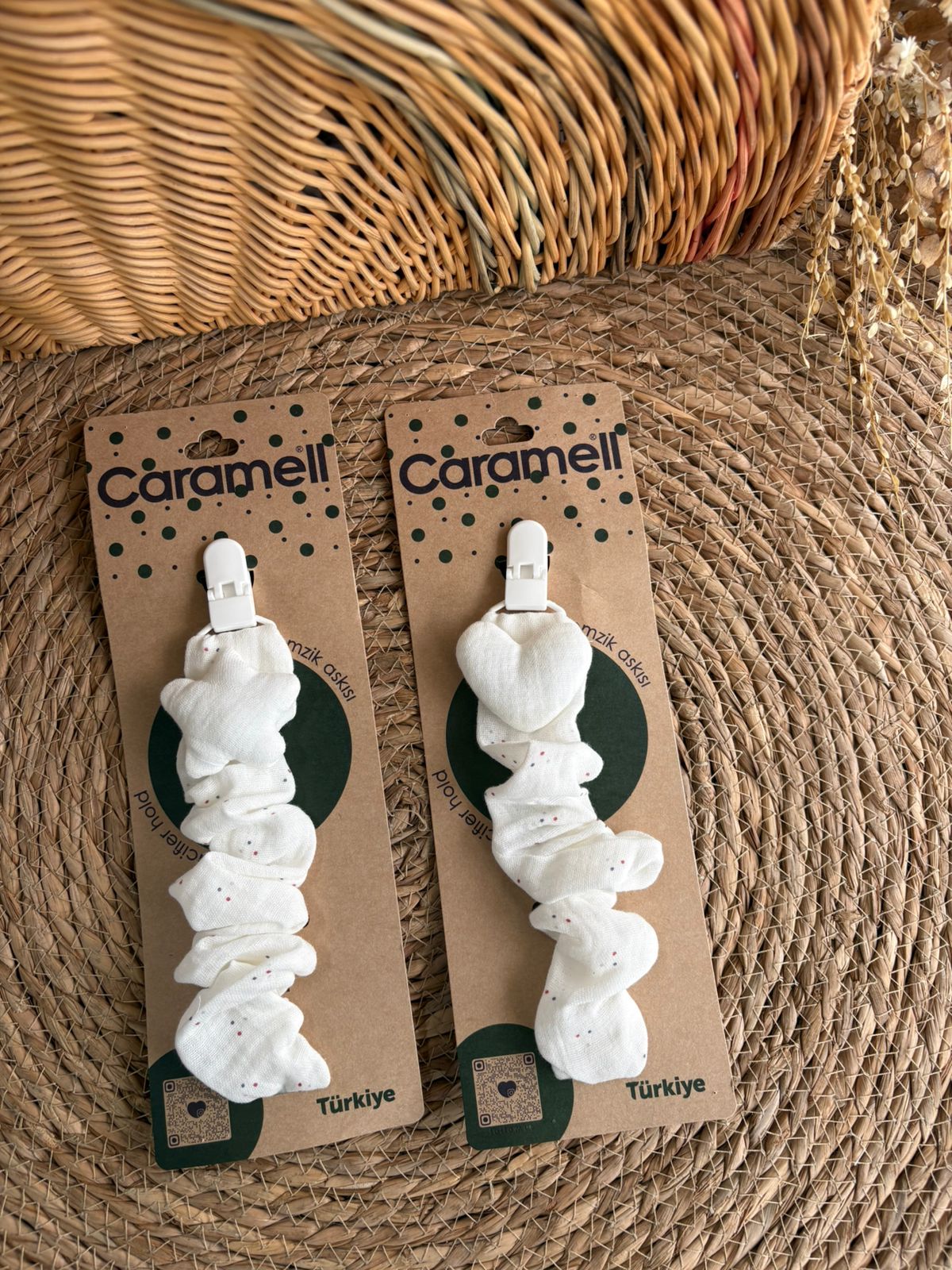 Portaciuccio Elastico con Cuore/Stella