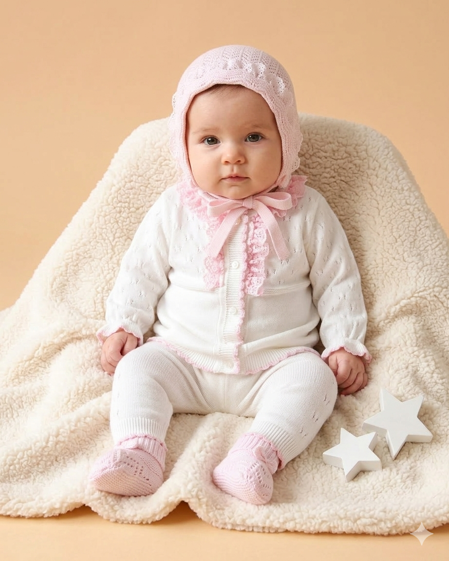 Completo neonata 100% cotone - 2 Pezzi