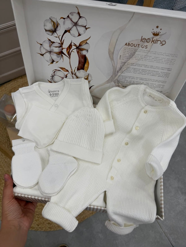 Corredino Nascita Unisex 8 Pezzi 100% Caldo Cotone