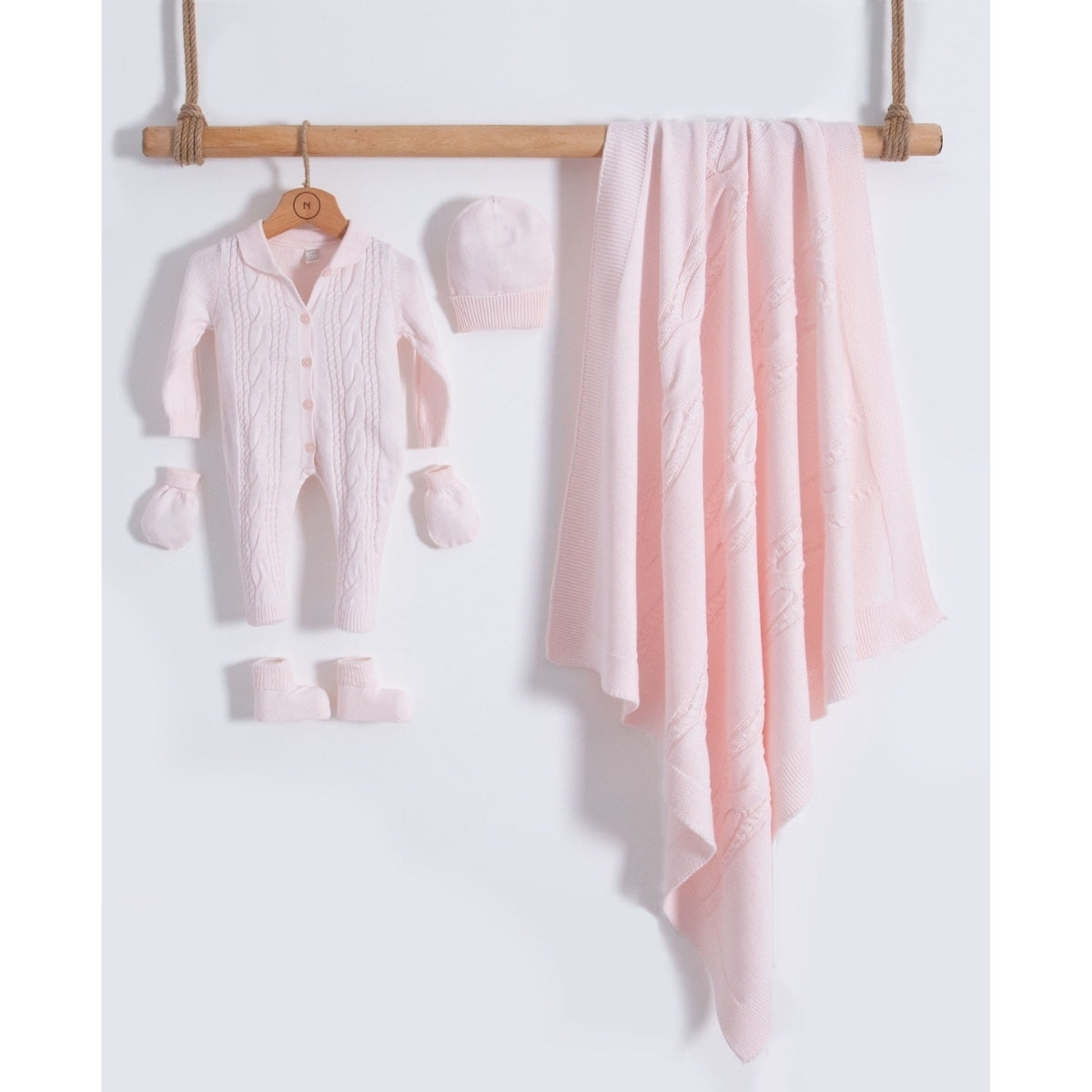 Corredino Nascita Neonata 5 Pezzi 100% Cotone
