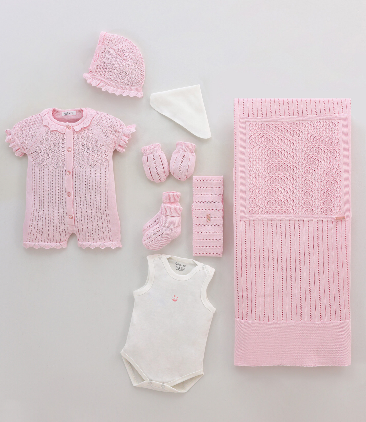 Corredino Nascita neonata 8 Pezzi 100% Cotone
