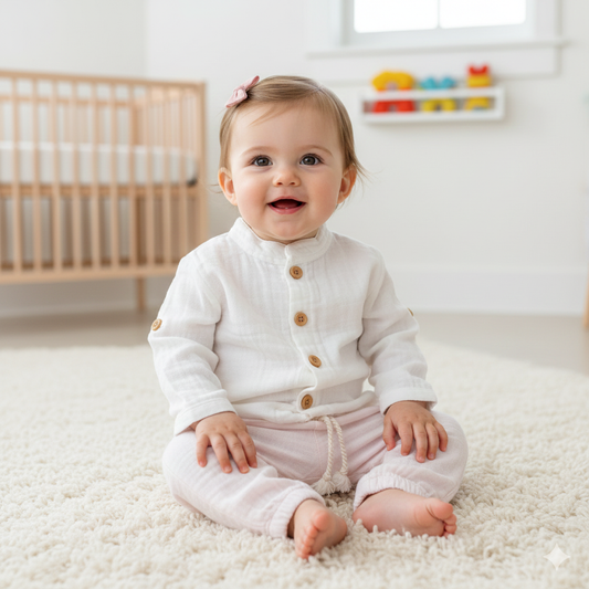 Completo mussola di cotone unisex 100% morbido e traspirante - MiniMe- color