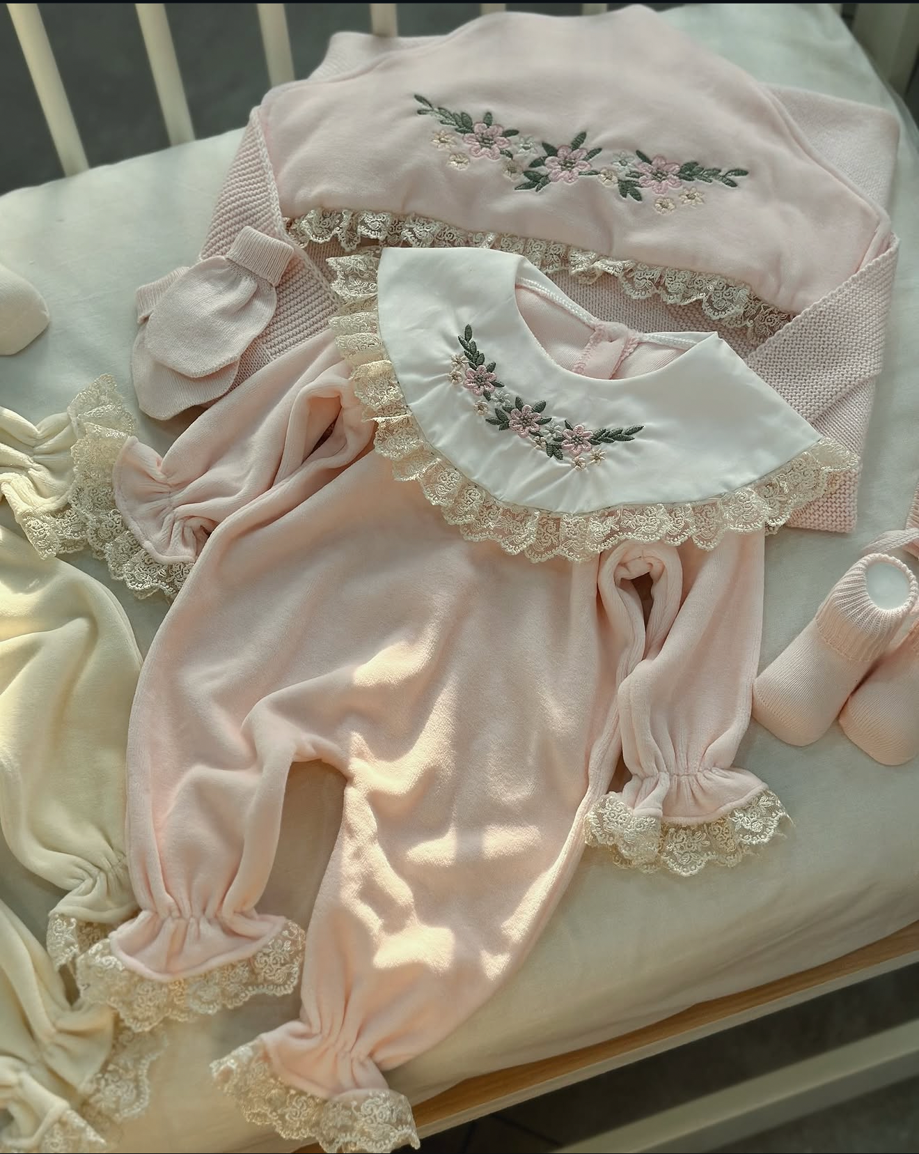 Corredino Nascita Neonata 5 Pezzi 100% Cotone