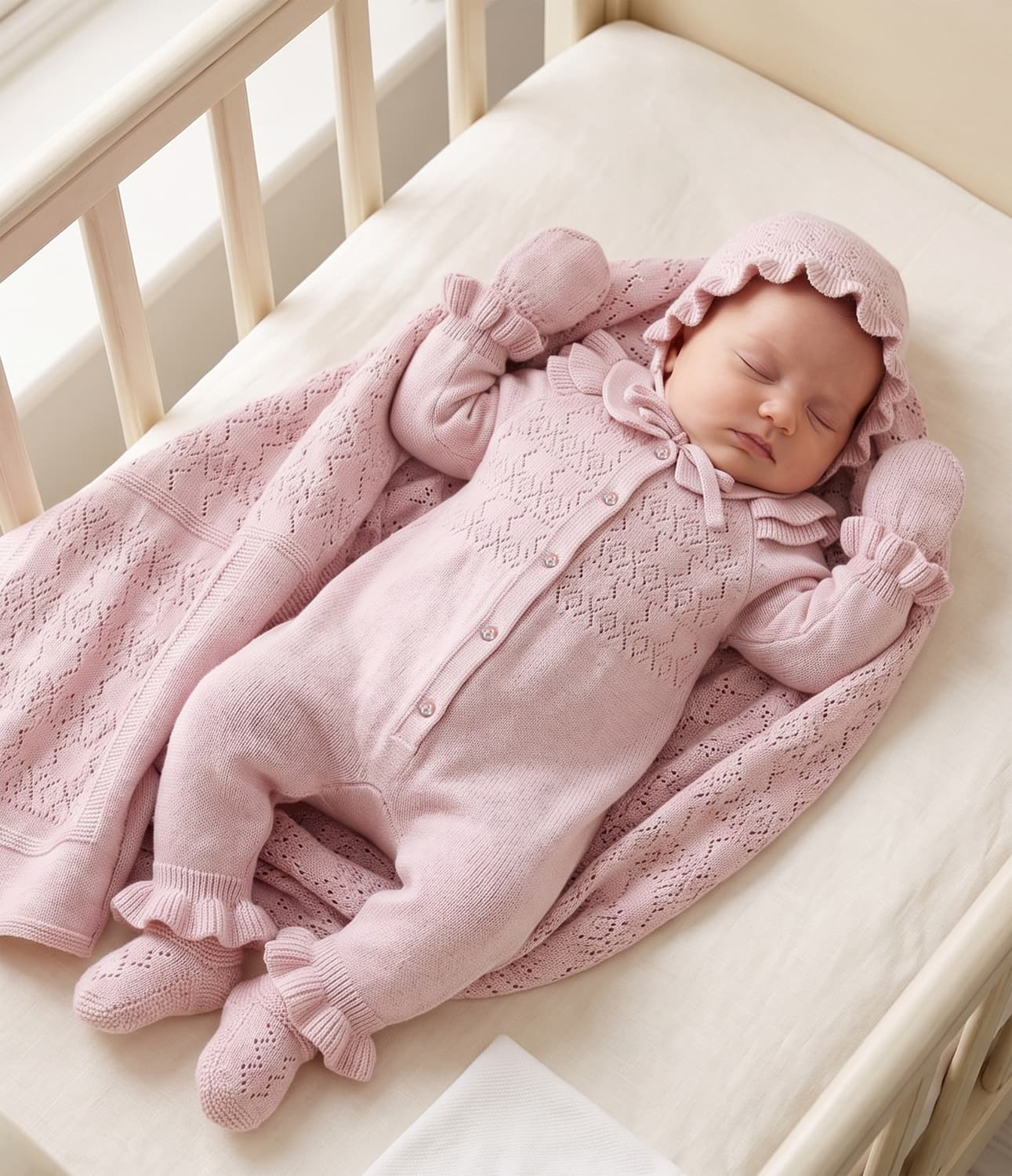 Corredino Nascita Neonata 8 Pezzi 100% Caldo Cotone