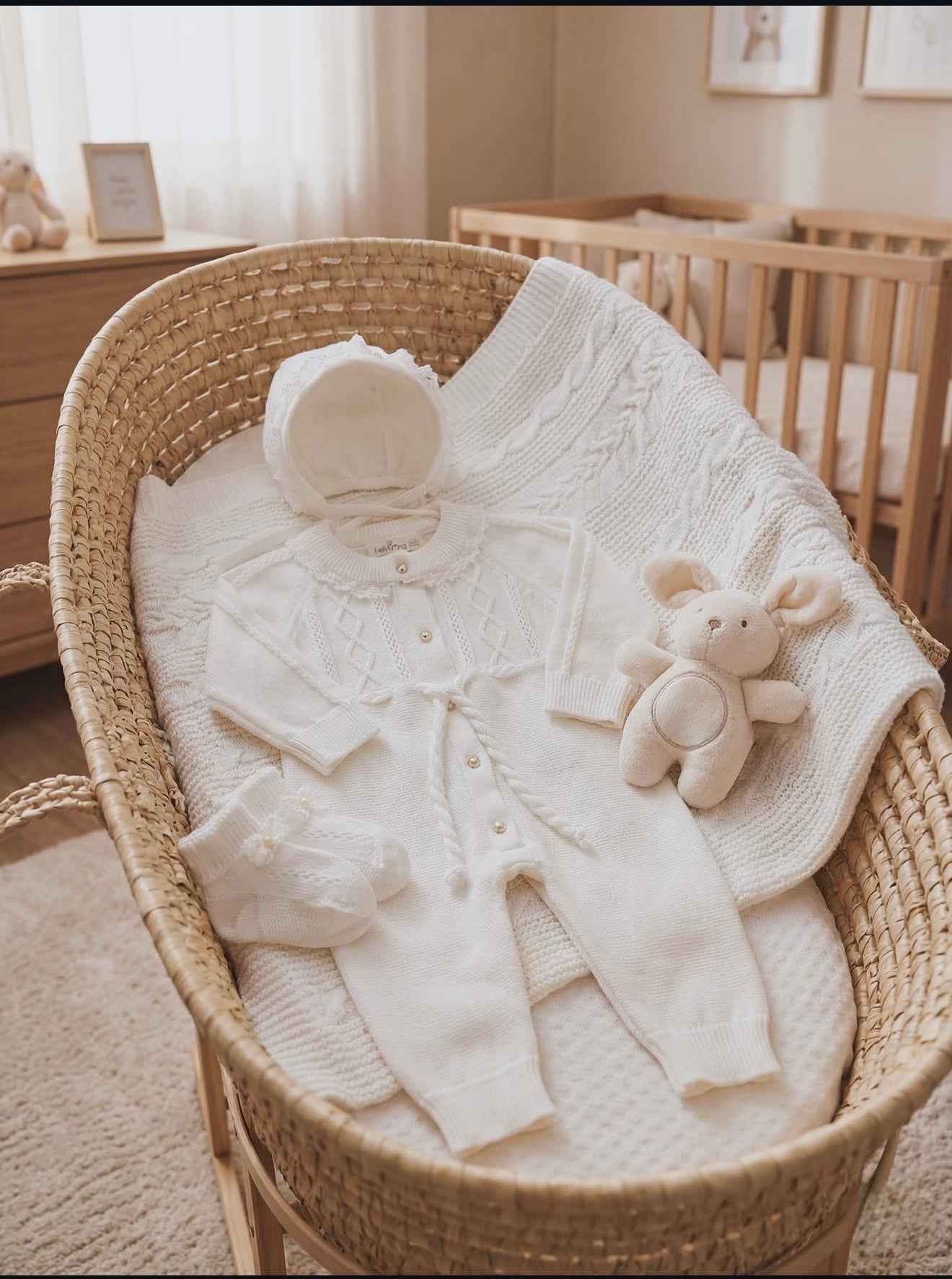 Corredino Nascita Neonata 8 Pezzi 100% Cotone