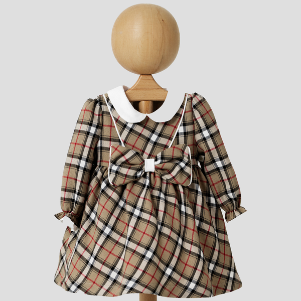 Vestito scozzese con fiocco - MiniMe- color